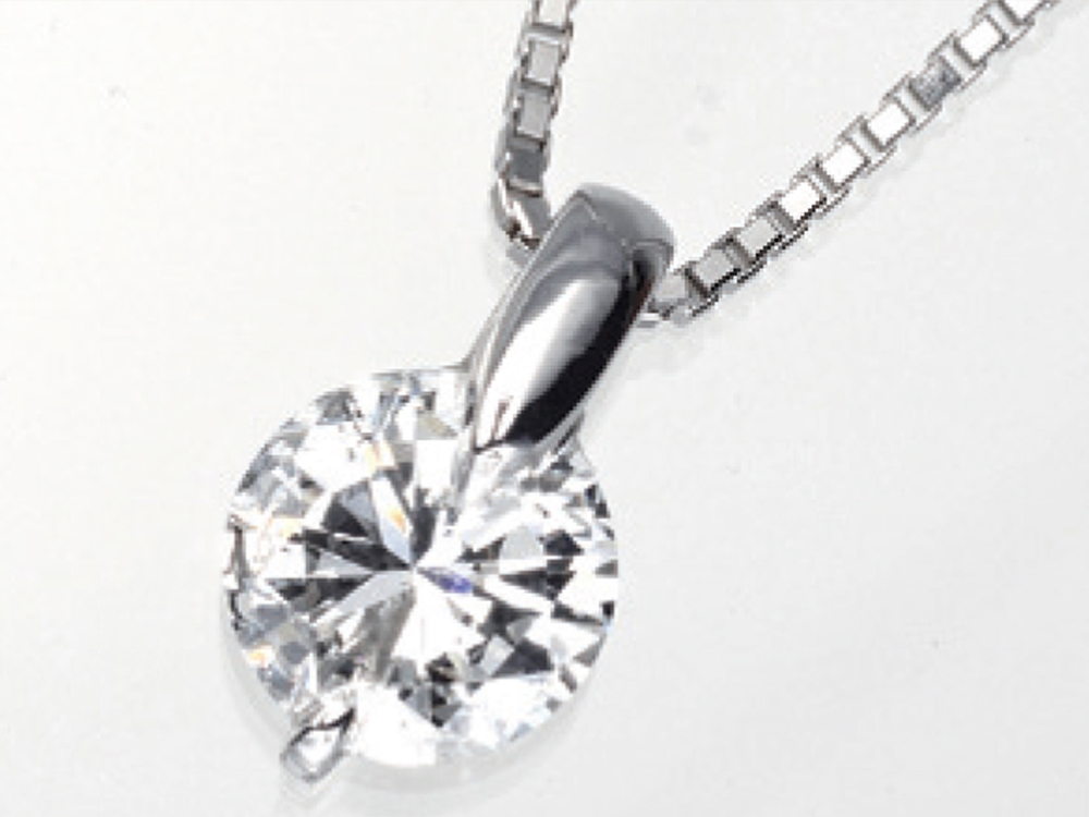 プラチナ ダイヤモンド ネックレス(0.602ct・Eカラー/SI-1/VERYGOOD)