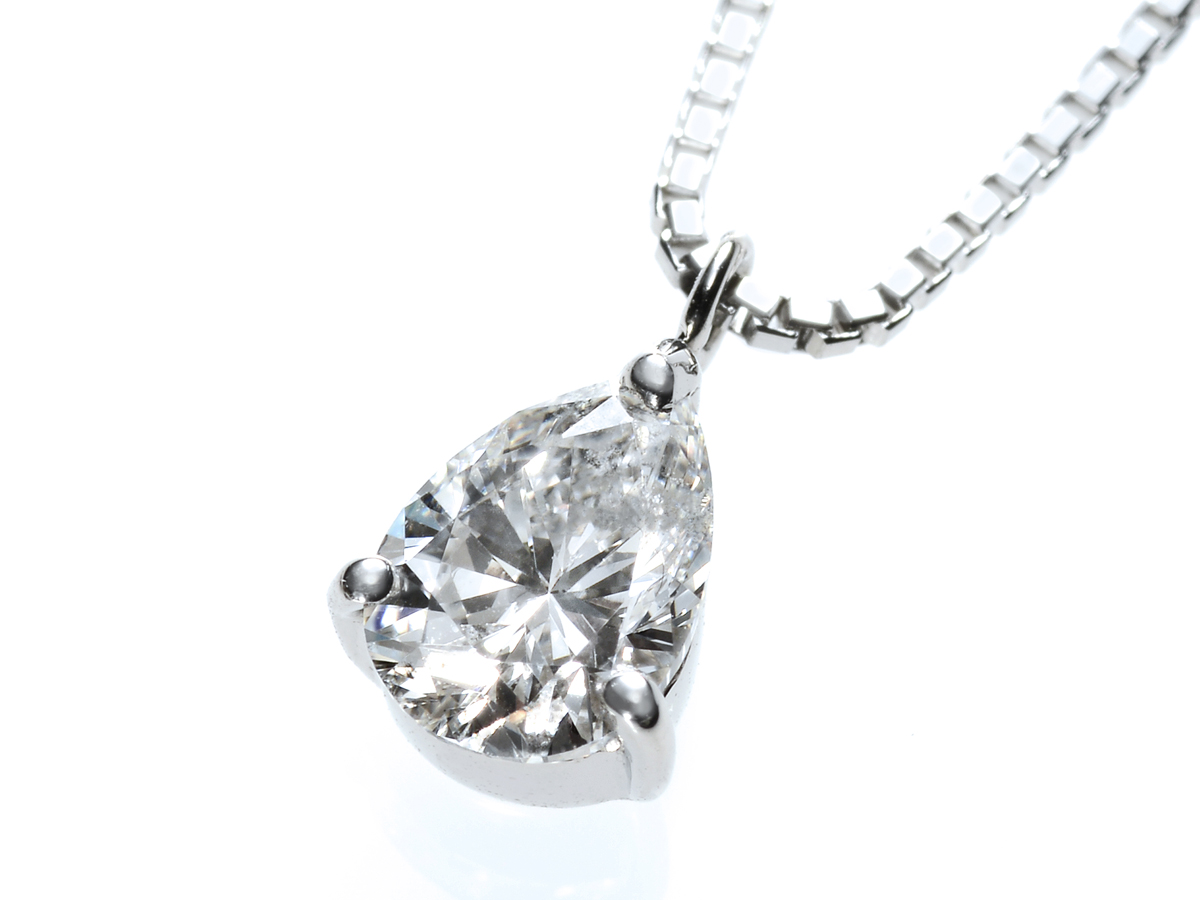 Dカラー・IFクラス・Excellent(Poiish)ペアシェイプ ダイヤモンドルース ペンダント加工を含む(0.57ct・Dカラー・IFクラス・Excellent(Poiish))